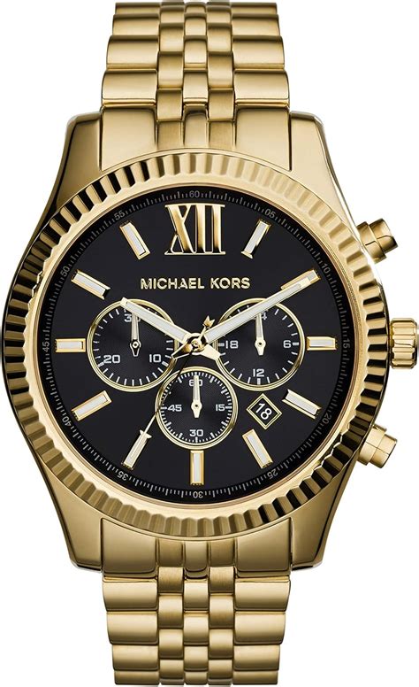 are mens michael kors watches waterproof|michael kors men's leather watch.